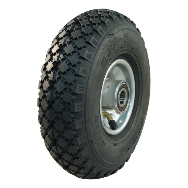 KINGS TIRE Komplettrad 3.00-4 V-6605 2PR + 2.10x4H2 ET0 NL75 Stahl grau