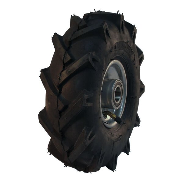 KINGS TIRE Komplettrad 3.00-4 V-8803 4PR + 2.10x4H2 ET0 NL75 Stahl grau