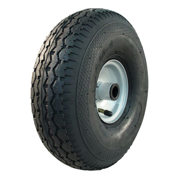 KINGS TIRE Komplettrad 4.00-4 V-6504 4PR + 2.10x4H2 ET0 NL69 Stahl grau
