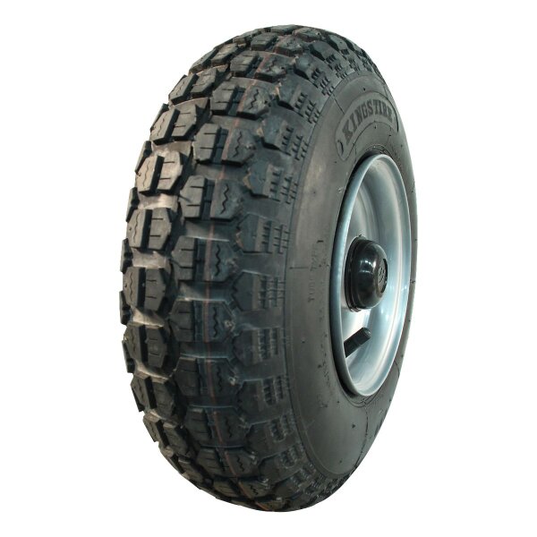 KINGS TIRE Komplettrad 4.00-6 V-6632 4PR + 4.50Ax6 ET0 NL88 A3 Stahl grau