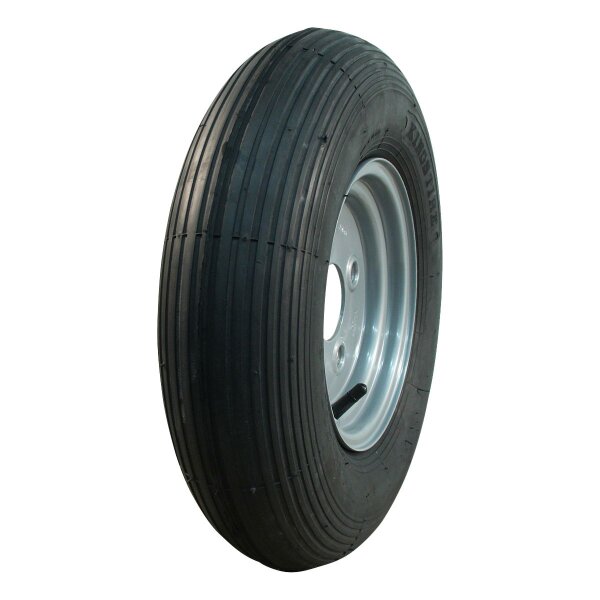 KINGS TIRE Komplettrad 4.80/4.00-8 V-5501A 2PR + 2.50Ax8H2 ET-2 60/100/4 Stahl grau