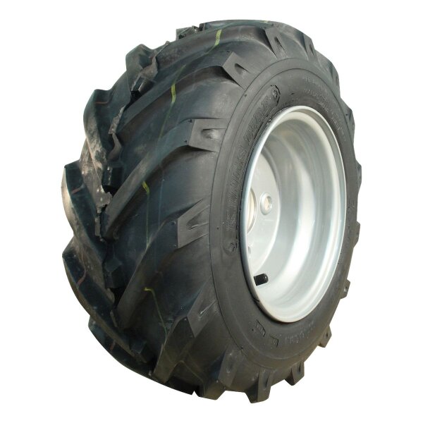 KINGS TIRE Komplettrad 16x6.50-8 V-8501 6PR + 5.50x8H2 ET0 60/100/4 A4 Stahl grau rechts