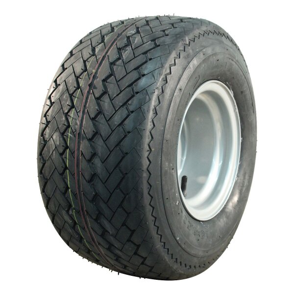 KINGS TIRE Komplettrad 18x8.50-8 V-3504 6PR + 7.00Bx8H2 ET-2 60/100/4 A4 Stahl grau