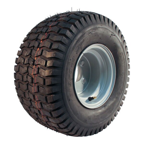 KINGS TIRE Komplettrad 18x9.50-8 V-3502 4PR + 7.00Bx8H2 ET-2 ET0 60/100/4 A3 Stahl grau
