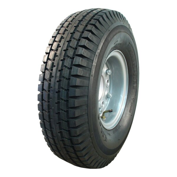 KINGS TIRE Komplettrad 6.00-9 V-6509 6PR + 4.00E-9 ET0 94/140/5 88 L Stahl grau