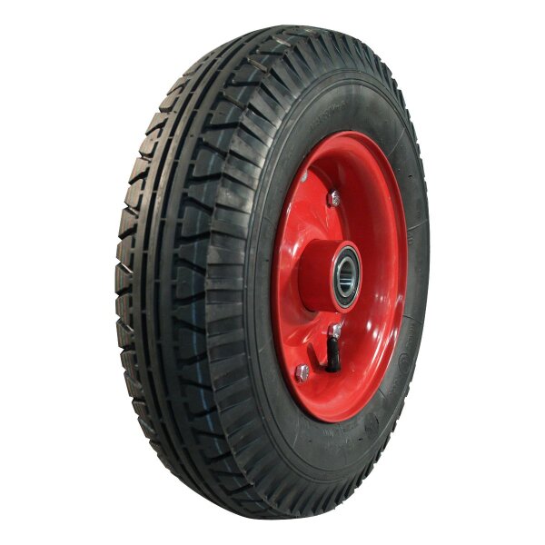 Vredestein Komplettrad 4.00-8 V-40 8PR + 3.00D-8 ET0 NL88 Stahl Rot