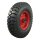 KINGS TIRE Komplettrad 6.00x9 V-2502 12PR + 4.00E-9 ET0 NL100 121 A5 Stahl Rot