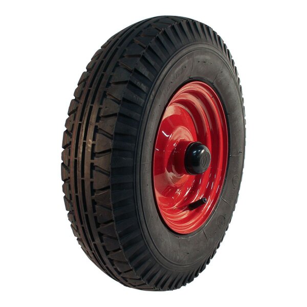 Vredestein Komplettrad 4.00-8 V-40 8PR + 2.50x8H2 ET-8 NL88 Stahl Rot