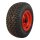 KINGS TIRE Komplettrad 16x6.50-8 V-3502 4PR + 5.50Bx8H2 ET0 NL110 Stahl Rot