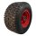 KINGS TIRE Komplettrad 18x8.50-8 V-3501 6PR + 7.00Bx8H2 ET0 NL150 A3 Stahl Rot