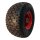 KINGS TIRE Komplettrad 18x9.50-8 V-3502 6PR + 7.00Bx8H2 ET0 NL150 A3 Stahl Rot