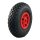 KINGS TIRE Komplettrad 3.00-4 V-6605 6PR + 2.10x4 Rollenlager Ø20 NL75 56 kunststoff, Rot
