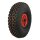 KINGS TIRE Komplettrad 4.00-4 V-6605 2PR + 2.10x4 Rollenlager Ø20 NL75 kunststoff, Rot