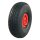 KINGS TIRE Komplettrad 4.00-4 V-6504 4PR + 2.10x4 Rollenlager Ø20 NL75 kunststoff, Rot