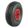 KINGS TIRE Komplettrad 4.10/3.50-4 V-6603 4PR + 2.10x4 Rollenlager Ø20 NL75 44 A3 kunststoff, Rot