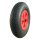 KINGS TIRE Komplettrad 4.80/4.00-8 V-6635 4PR + 2.50Ax8 Rollenlager Ø20 NL88 kunststoff, Rot