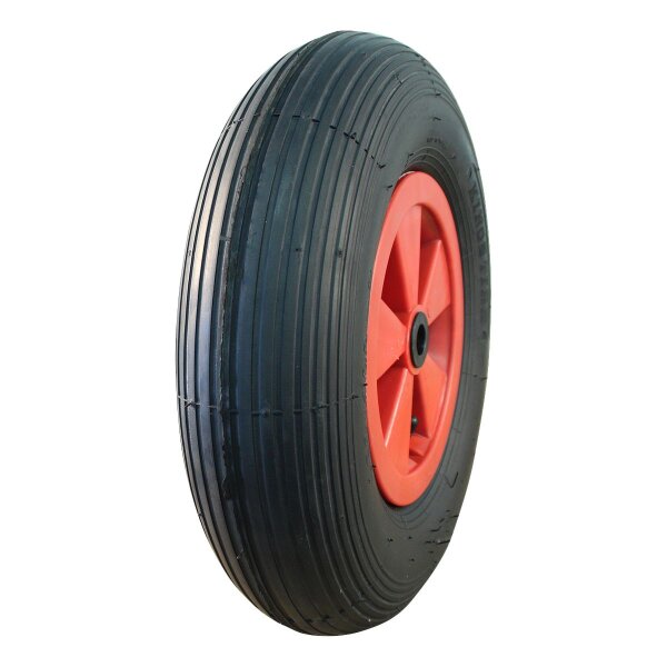 KINGS TIRE Komplettrad 4.80/4.00-8 V-5501A 2PR + 2.50Ax8 NL75 kunststoff, Rot