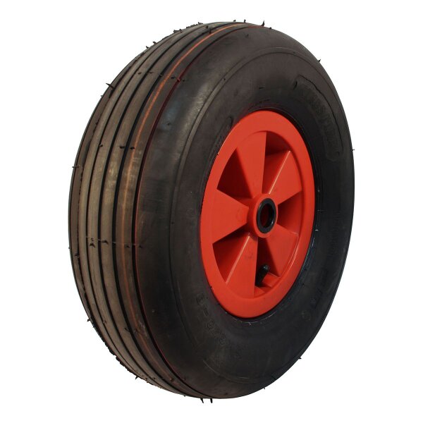 KINGS TIRE Komplettrad 16x6.50-8 V-3503 4PR + 2.50Ax8 NL88 kunststoff, Rot