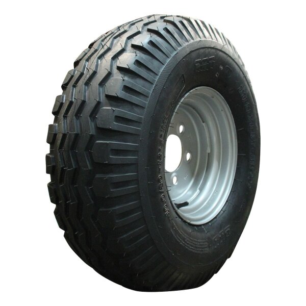 BKT Komplettrad 10.0/75-15.3 IMP AW-909 10PR + 9.00x15.3 ET-5 161/205/6 123 (nicht angetrieben Rad) / 111 (angetrieben Rad) A8 Stahl grau