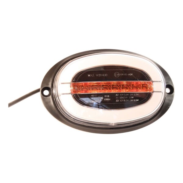 WAS vordere Positionsleuchte multifunktional W204DD 200cm YLY-S 3x0,5mm2 Schraubbefestigung 12-24V