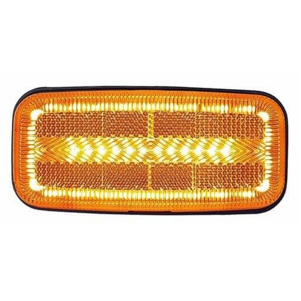 Fristom Seitenmarkierungsleuchte Kabel 500mm 125 x 60 x 24mm 78mm  12/24v orange orange CE, ECE-R10 / R7 / R6-CAT5 / R3