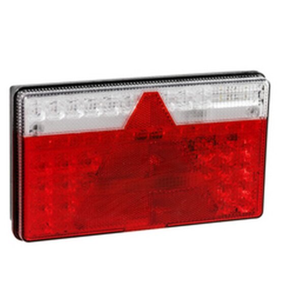 Aspöck Rückleuchte LED Multiled II rechts 8 PINs Bajonett grün + 0,5m Kabel, 8 x 1mm² Kennzeichenbeleuchtung