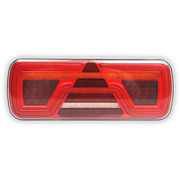 Tralert Rückleuchte LED rechts 5 PINs Bajonett Aufbau Bremslicht dynamisches blinklicht  Nbelscheinwerfer Rückfahrleuchte Neon-Rücklicht Länge Dreieick IP67 12/24 V Lavaflow