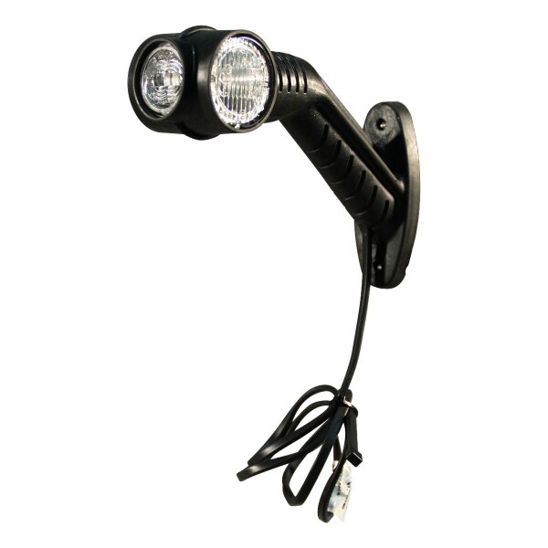 Aspöck Umrissleuchte Superpoint III LED rechts rot / weiß / orange DC kabel 860mm