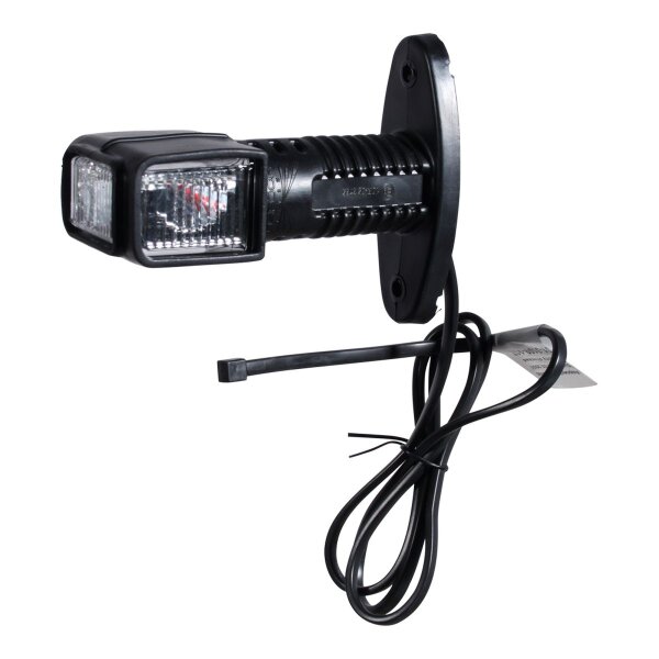 Aspöck Umrissleuchte Superpoint 4 LED "kurz", rot / weiß / orange 1.0m DC kabel