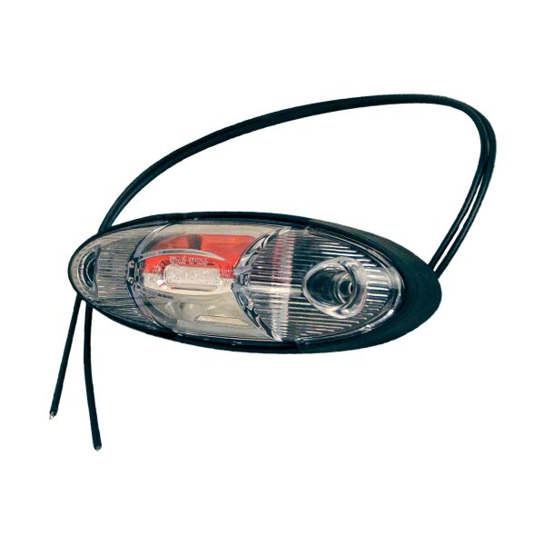 WAS Umrissleuchte W105 rot / weiß links/rechts 220mm, 2x0,75mm2