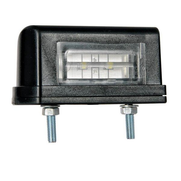 Fristom Kennzeichenleuchte LED 12/24 V 83 x 40 x 30mm 50cm Kabel 45mm  CE, ECE-R10 / R7 / R4 weiß