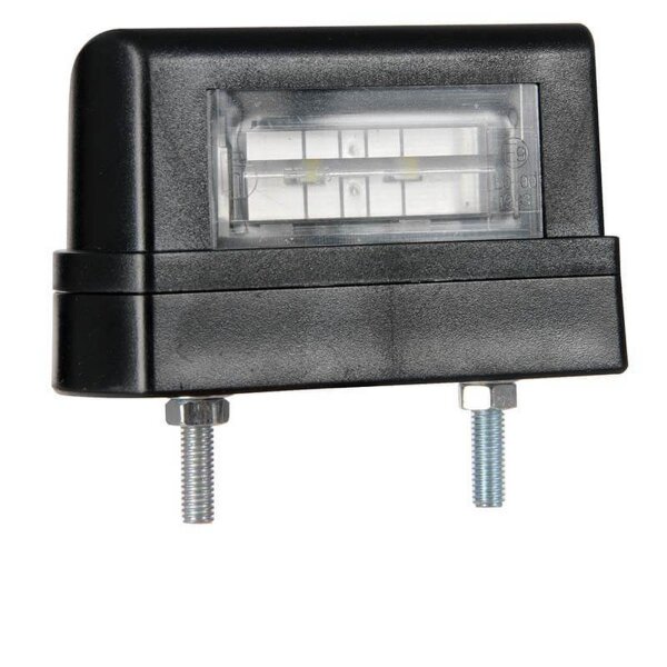 Fristom Kennzeichenleuchte LED 12/24 V 83 x 50 x 30mm 50cm Kabel 45mm  CE, ECE-R10 / R7 / R4 weiß