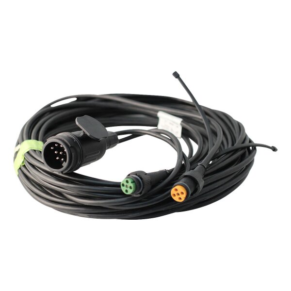 Aspöck Kabelbaum 13-polig 9,0m , bajonet 5-polig , Abzweigung 2x 0,2m DC