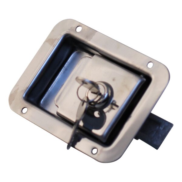 Novio Kofferschloss Edelstahl mit Gummidichtung