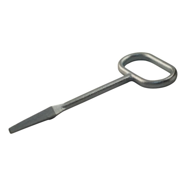 Novio Schlüssel vierkant für Schnappschloß glanz verzinkt