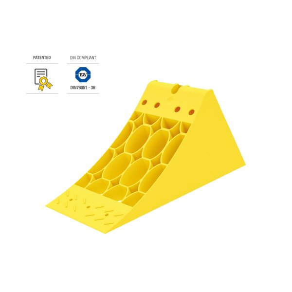 Lokhen Unterlegkeil Crowny 36 kunststoff, Gelb