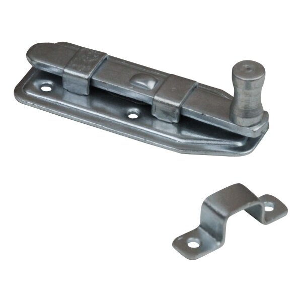 Hahn Schieberiegel Flach 60 x 25mm glanz verzinkt