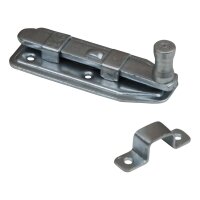 Hahn Schieberiegel Flach 60 x 25mm glanz verzinkt