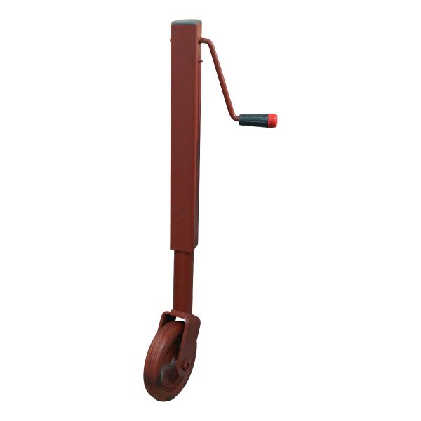 Novio Stützrad, ohne Klappvorgang ⧄60 Rad mit Gummi Belag Ø200x50 600kg Mennig