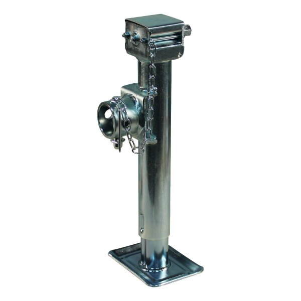 Simol Stützfuss klappverrieglung LR mit Sechskant SW19 Ø57mm 1300kg glanz verzinkt 250mm 430mm