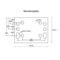 Automatik Stützrad Ø60mm 400kg klappbar Vollgummi