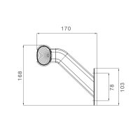 Aspöck Superpoint 2 Umrissleuchte rot/weiß rechts
