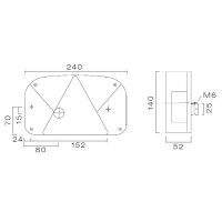 Aspöck Multipoint 2 rechts Rückleuchte