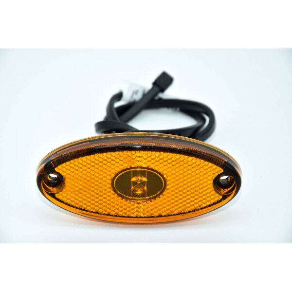 Aspöck Flatpoint 2 Seitenmarkierungsleuchte gelb LED, 0,5m DC-Kabel