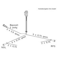 Aspöck Kabelsatz 13-pol., 8m, 2x Abgang & Ladeleitung