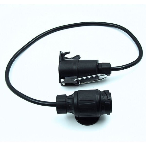 Anhänger-Adapterkabel 13 auf 7-polig Verlängerungskabel 75cm PKW-Anhänger 0,75m