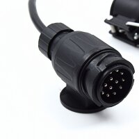Anhänger-Adapterkabel 13 auf 7-polig Verlängerungskabel 75cm PKW-Anhänger 0,75m