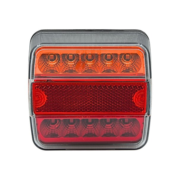 LED Rücklichte 98x105mm mit Kennzeichenleuchte für PKW-Anhänger und Traktor