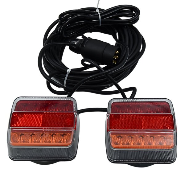 LED-Rückleuchten Set magnetisch inkl. 7,5 m Kabel für PKW-Anhänger Wohnwagen