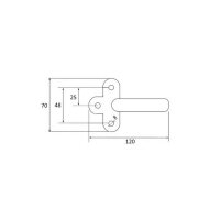 Einfallöse Gegenhalter Gr. 1 für Winkelhebelverschluss Bordwandverschluss